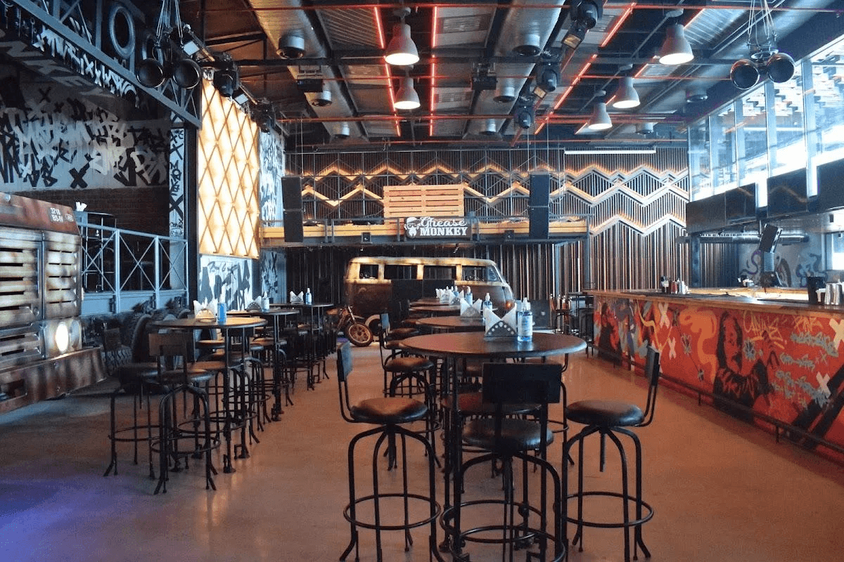 Grease Monkey industrial interior