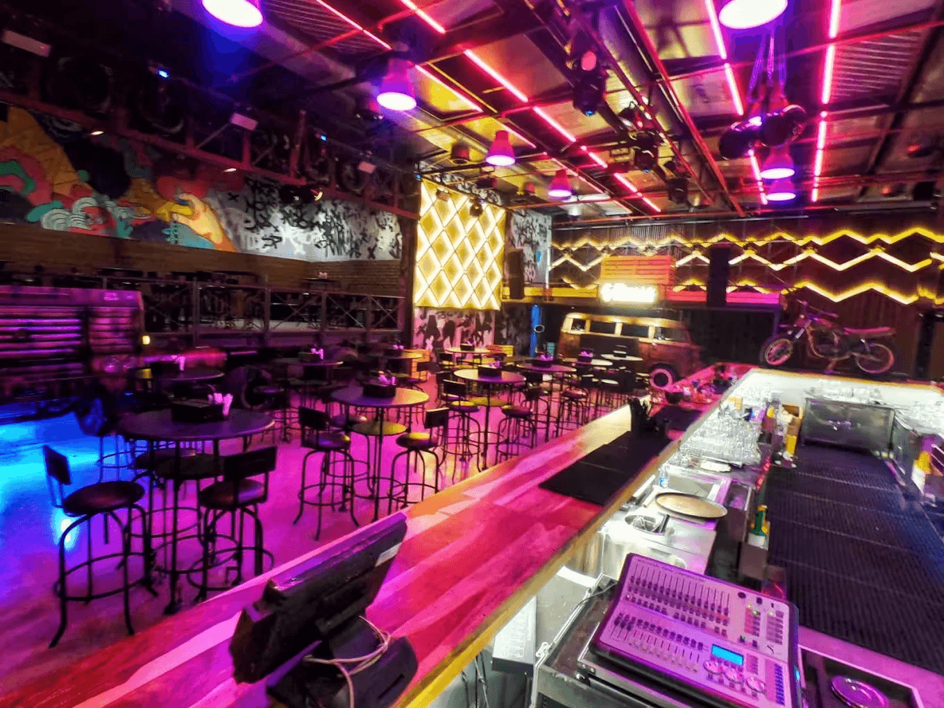 Grease Monkey bar and event floor